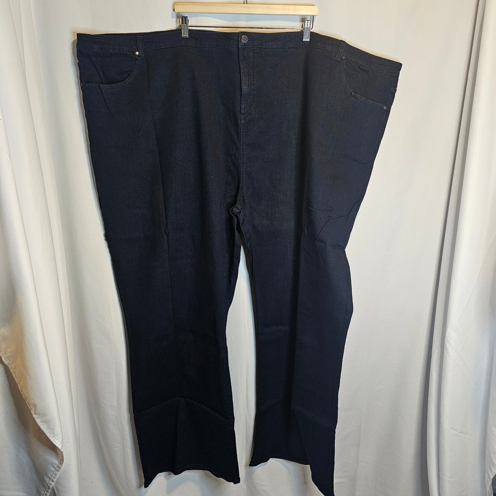 Universal Standard Flare Sava High Rise Dark Indigo Denim Jeans Womens Size‎ 40